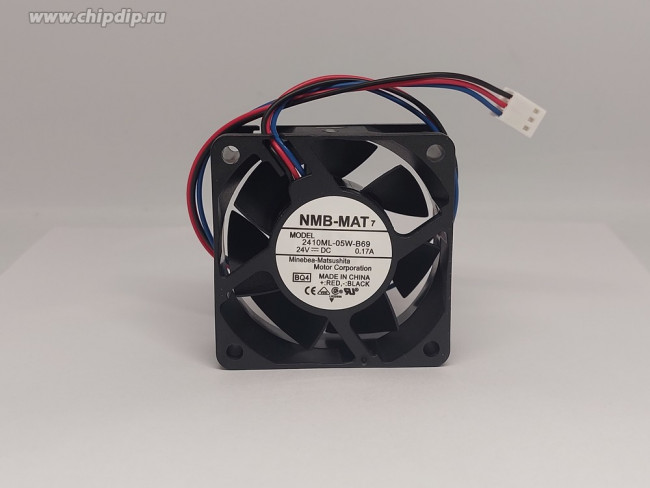 Вентилятор NMB-MAT 2410ML-05W-B69 24v DC 0.17A 3pin 60x25