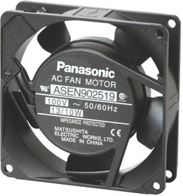 ASEN902549, AC Осевой вентилятор, 200В, Square, 92 мм, 25 мм, Шарикоподшипник