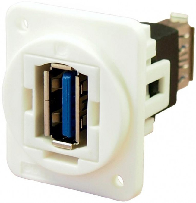 CP30205NXW, Адаптер USB, Plain Hole, Гнездо USB Типа A, Гнездо USB Типа A, USB 3.0, FT CP30205NXW, Адаптер USB, Plain Hole, Гнездо USB Типа A, Гнездо USB Типа A, USB 3.0, FT