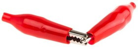 63-26607A PKTS., Crocodile Clip, Red