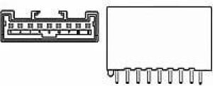 917726-1, 1x6P 1 2.5mm Male pin 6 Straight Plugin,P=2.5mm Wire To Board / Wire To Wire Connector ROHS