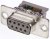 8309-6009, 8300 9 Way Right Angle Cable Mount D-sub Connector Socket, 2.74mm Pitch
