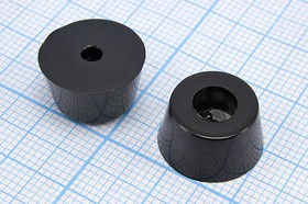 RL-SR-15x12x8, Ножка приборная коническая, армированная шайбой, ø15мм, высота 8мм; №15772 ножка прибор 15x8\h- 2,5/отв 3,0\резин\конус\