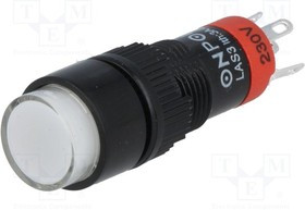 V10Y-11Z-230W, Переключатель: кнопочный, Пол: 2, SPDT, 0,5A/250ВAC, 1A/24ВDC, IP40