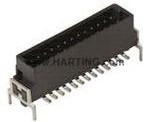 15110122401000, Conn Shrouded Header HDR 12 POS 1.27mm Solder ST SMD har-flex® T/R