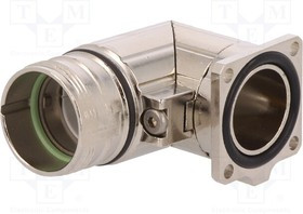 09151000902, Корпус для круглых разъемов, внешняя резьба, угловой