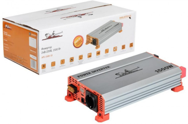 API-1500-10, Преобразователь напряжения (инвертор) 24-220V 1500Вт AIRLINE