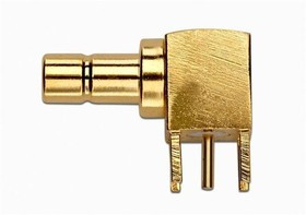 72998, RF Connectors / Coaxial Connectors SMB PLUG R/A PCB RECEPTACLE