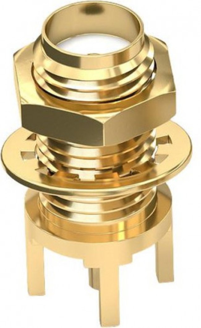 60312042111532, WR-SMA Series, jack Through Hole SMA Connector, Solder Termination, Straight Body