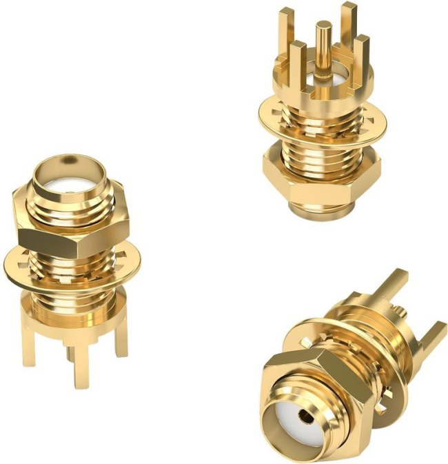 60312042111532, WR-SMA Series, jack Through Hole SMA Connector, Solder Termination, Straight Body