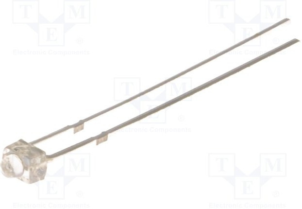 OSG5DA7331A-12V, LED; 1.8mm; green; 3000mcd; 30°; Front: convex; 12V; Pitch: 2.54mm