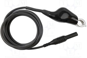 CIH22105, Провод заземления, 48ВDC, 1А, Дл: 2м, черный, изоляция: силикон