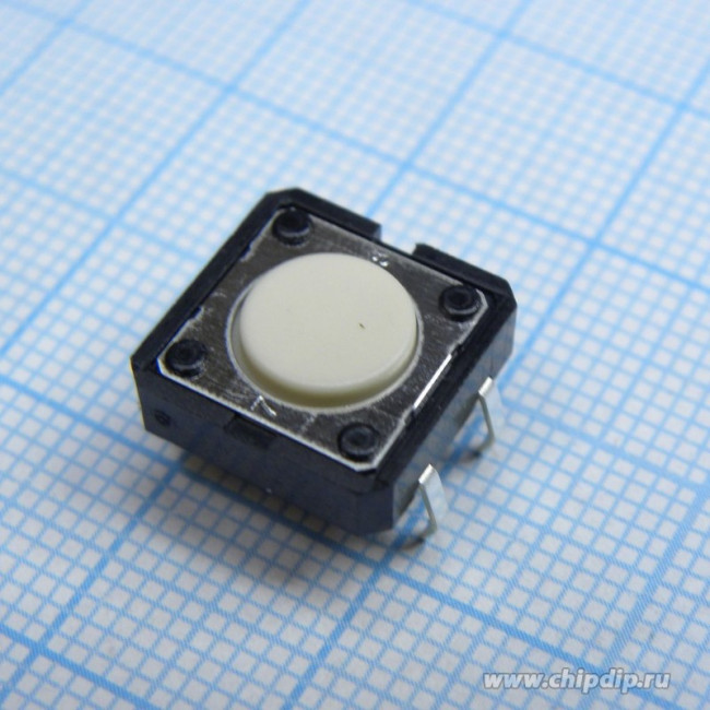 B3F-4000, Tactile Switches 12x12mm Std Ht 4.3 Gen Purpose 130g