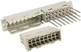 09060452871, DIN 41612 Connectors DIN-POWER FM21+24FCW-22,0C1-1