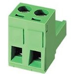 5ESDV-02P, Клеммник угловой, шаг 5.00мм, 2 контакта (15A 300V)