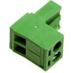 5ESDV-02P, Клеммник угловой, шаг 5.00мм, 2 контакта (15A 300V)