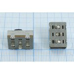 Переключатель движковый, 16.2x10.8h4.5, контакты 3P, 0.3А, 125В, SPDT