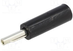 583-0100, Вилка; "банан" 4мм; 16А; 50ВDC; черный; неизолированный; на провод 583-0100, Вилка; "банан" 4мм; 16А; 50ВDC; черный; неизолированный; на провод