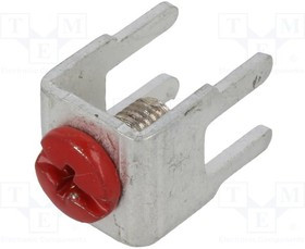 KEYS7772-2, Наконечник: зажим под винт, THT,зажим под винт, красный, 7,5х5мм