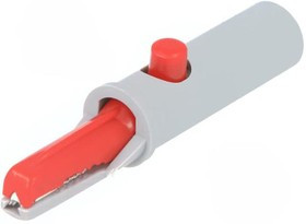 AK 10 RT, Зажим "крокодил", 6А, 60ВDC, красный, Диап.захвата: макс.7,5мм AK 10 RT, Зажим "крокодил", 6А, 60ВDC, красный, Диап.захвата: макс.7,5мм