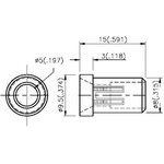 RTF-5020, Держатель LED, 5мм, пластик, вогнутый