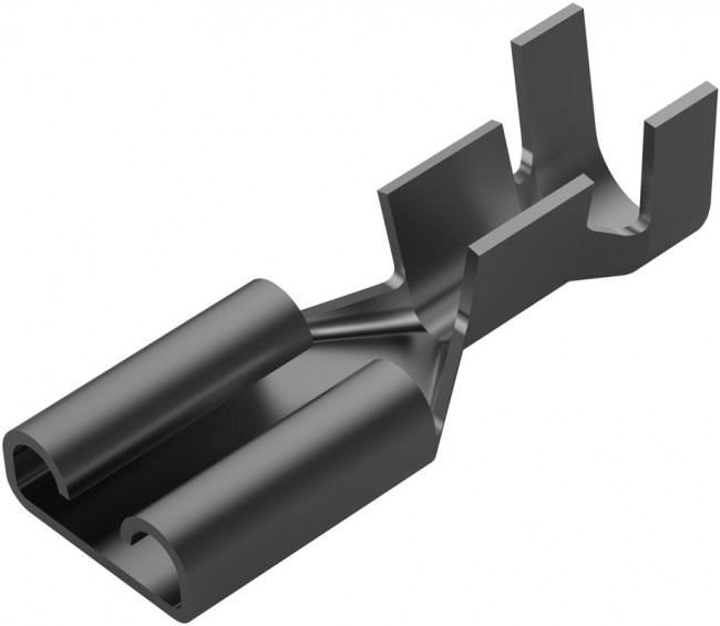 42452-2, FASTON .187 Uninsulated Female Spade Connector, Receptacle, 4.75 x 0.51mm Tab Size, 0.5mm² to 1.3mm² 42452-2, FASTON .187 Uninsulated Female Spade Connector, Receptacle, 4.75 x 0.51mm Tab Size, 0.5mm² to 1.3mm²