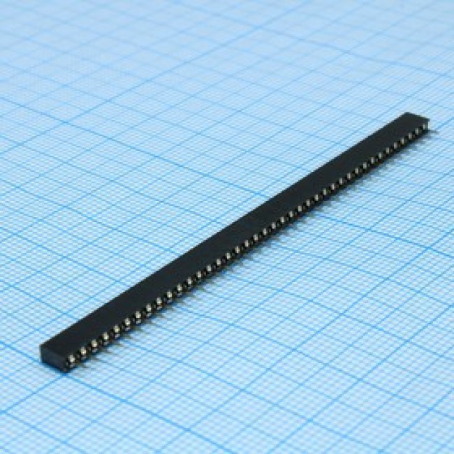 DS1026-01-1X40S8BV, (PBS2-40), Гнездо на плату 1x40 конт., шаг 2.00мм, высота 4.3мм, позолоч. DS1026-01-1X40S8BV, (PBS2-40), Гнездо на плату 1x40 конт., шаг 2.00мм, высота 4.3мм, позолоч.
