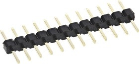 M22-2011205, Headers &amp; Wire Housings 12 SIL VERT PIN HDR GOLD