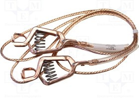 AI-000151-3, Провод заземления; с обеих сторон,зажим типа "крокодил"