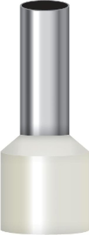 Наконечник НШВИ 0.75-8 бел. (уп.100шт) IEK UGN10-C75-02-08