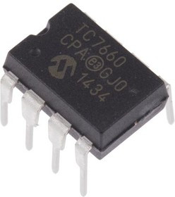 TC7660CPA, 1 Charge Pump, Regulator, 1.5 → 10 V 8-Pin, PDIP TC7660CPA, 1 Charge Pump, Regulator, 1.5 → 10 V 8-Pin, PDIP