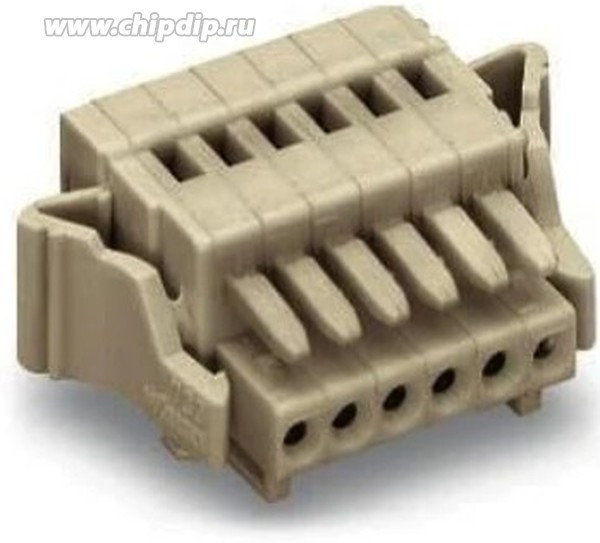 733-104/037-000, Съемная клеммная колодка, 2.5 мм, 4 вывод(-ов), 28AWG до 20AWG, 0.5 мм², Зажим, 6 А