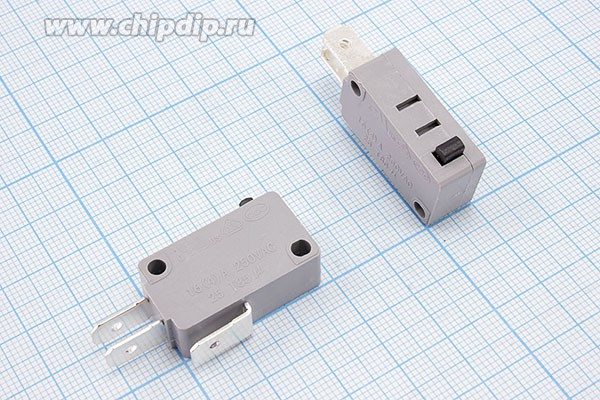 Переключатель концевой(путевой) 29x10 x16, 220В, 16А, ON-(ON), H18,5, SC799; №468 A ПКонц 29x10 x16\220\16\ON- (ON)\\H18,5\SC799\