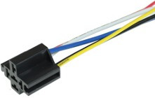 904358, Колодка под реле 4 контакта, пластик Nord YADA