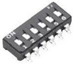 CFS-0802MC, Slide Switches OFF-ON 8 position DIP switch, .6mm raised actuator, 100mA @ 6V DC, straight PC terminals, magazine 20 pc packagin CFS-0802MC, Slide Switches OFF-ON 8 position DIP switch, .6mm raised actuator, 100mA @ 6V DC, straight PC terminals, magazine 20 pc packagin