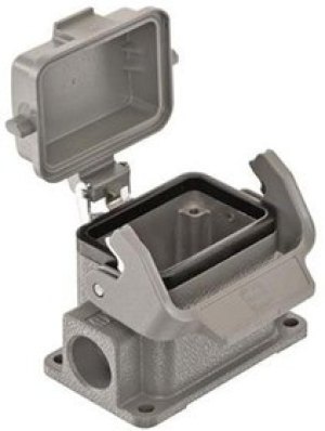 19300061295, Heavy Duty Power Connectors SURFACE MOUNTING HSG HAN 6B 2 SIDE ENTRY