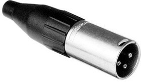 AC3MJ BULK, XLR Connectors ML 3 CONT NICKEL FINISH