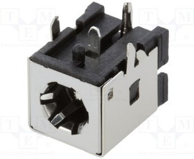 DCJ250-20-B-K1-A, DC Power Connectors DC High Power Jack, Thru Hole, Horiz Shield, oe2.50mm pin, 2 Con/2 Contact