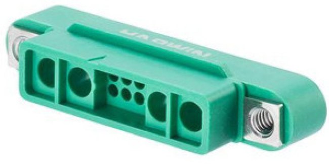 G125-32496M1-02-08-02, Корпус разъема, Black / Green, Gecko-MT G125, Гнездо, 12 вывод(-ов), 1.25 мм, G125 Series Contacts