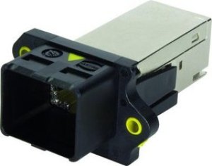 09452451561, Modular Connectors / Ethernet Connectors PP V4 2 RJ45 Cat6 Plastic PNL FD THRU