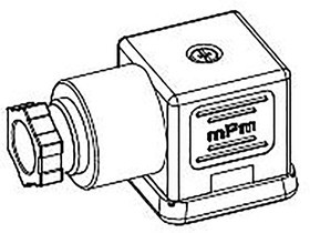 121064-0545, 121064 2P DIN 43650 A DIN 43650 Solenoid Connector, with Indicator Light, 24 V Voltage 121064-0545, 121064 2P DIN 43650 A DIN 43650 Solenoid Connector, with Indicator Light, 24 V Voltage