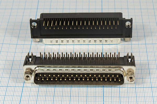 шт D-SUB\37P\плат\угл 9,4мм\DRB-37MB; №2017 штек D-SUB\37P\\плат\угл 9,4мм\DRB-37MB