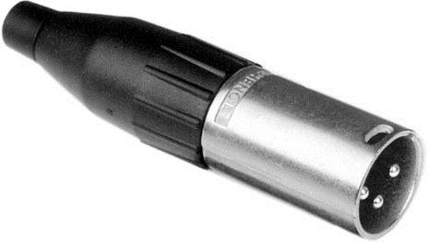AC3MM, Вилка; XLR; "папа"; PIN: 3; прямой; на провод; пайка; посеребренные