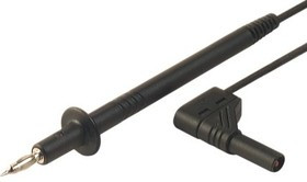 934258100, 4 mm lead With Spring Probe Male, 1000V ac/dc, 16A, 1m Lead Length