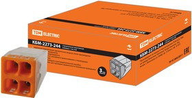 Строительно-монтажная клемма КБМ-2273-244 (2,5мм2) с пастой TDM Строительно-монтажная клемма КБМ-2273-244 (2,5мм2) с пастой TDM