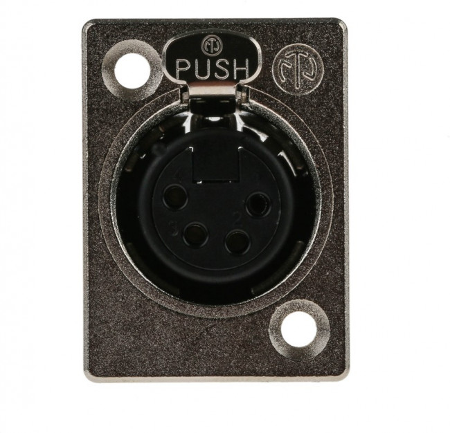 NC4FP-1, XLR Connectors 4C FEMALE NICKEL SILVER CONTACTS NC4FP-1, XLR Connectors 4C FEMALE NICKEL SILVER CONTACTS