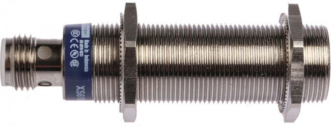 XS618B1MAU20, Inductive Proximity Sensor, Cylindrical, OsiSense XS, M18, 8 mm, SPST-NO, 20 to 264V, Connector XS618B1MAU20, Inductive Proximity Sensor, Cylindrical, OsiSense XS, M18, 8 mm, SPST-NO, 20 to 264V, Connector
