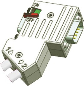 40-1292132, 40 9 Way Cable Mount D-sub Connector Socket, 13.0mm Pitch