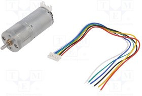 DF-FIT0522, Двигатель DC, с энкодером,с редуктором, 6ВDC, 3А, Ось D профиль