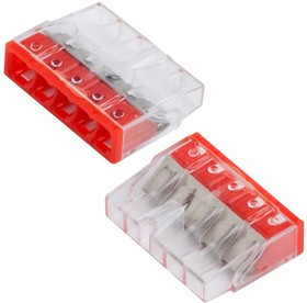 General Клемма строительно-монтажная СМК 5-проводная 0.5-2.5 мм2 100шт 800489 GTER6-05